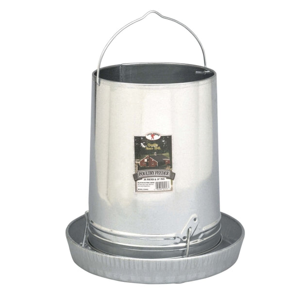Little Giant - Hanging Feeder w/ Pan Galvanized, 30lb.