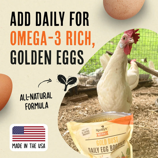 Roosty's Gold Dust - Daily Egg Booster for Poultry 1lb Bag