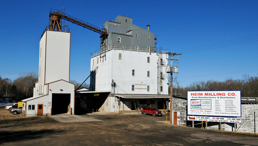 Heim Milling feed bags — locally milled Minnesota poultry feed for backyard flocks