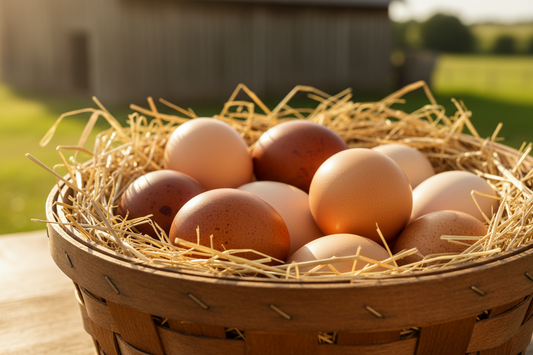 Farm fresh backyard chicken eggs — guide to stronger healthier eggs from your flock