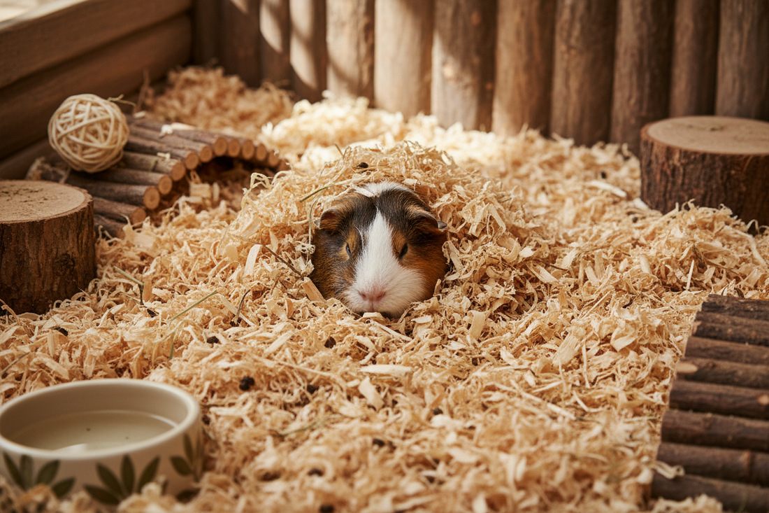 Hemp and canola blend bedding in a chicken coop — best bedding guide for backyard poultry