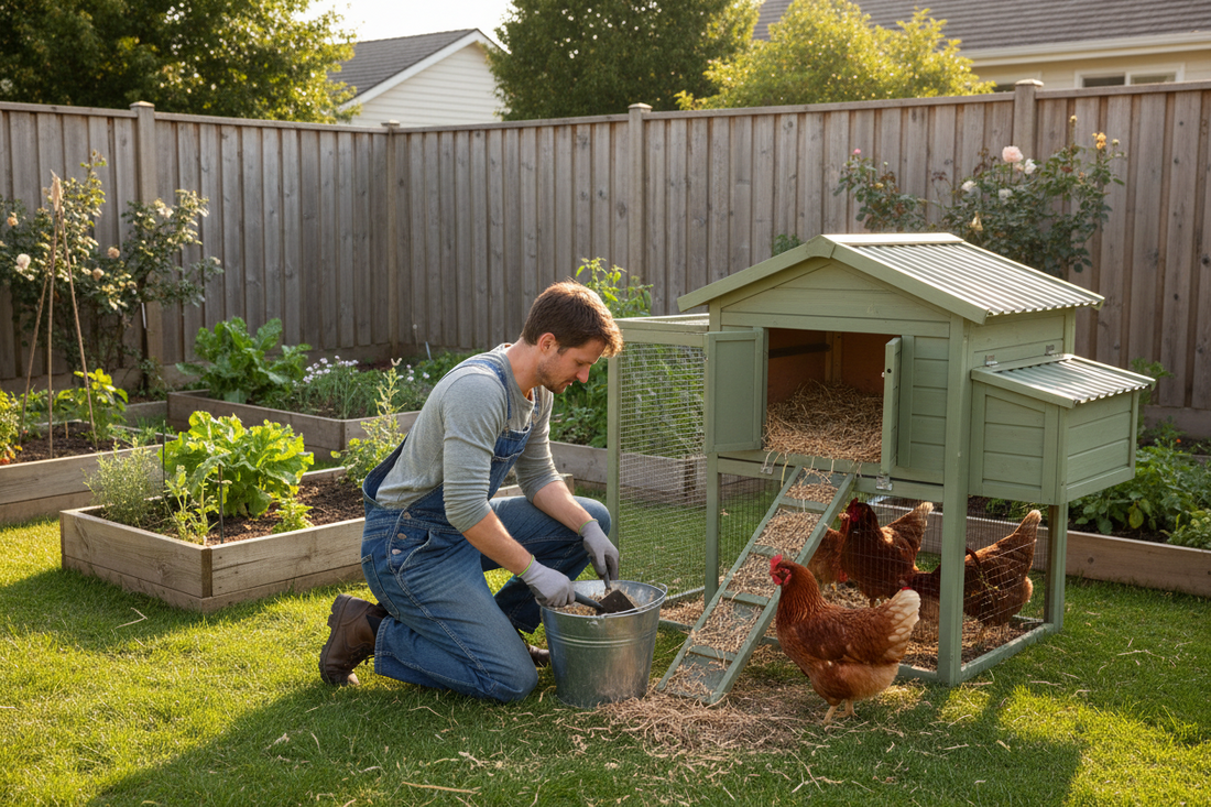 Clean chicken coop interior — parasite prevention guide for backyard flocks
