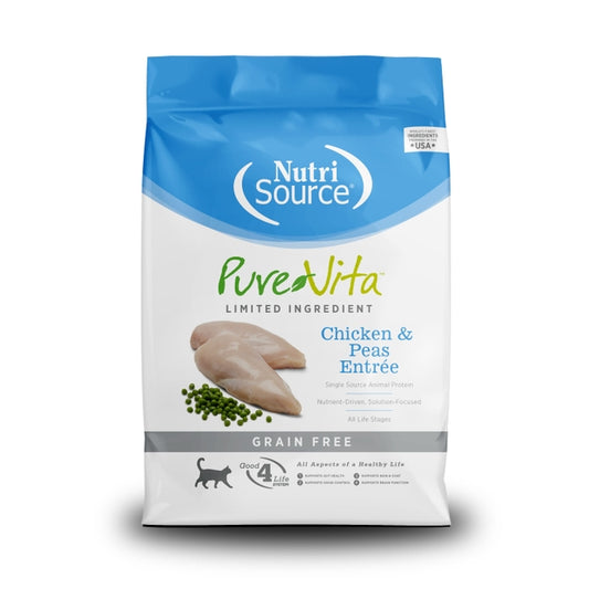 NutriSource - Pure Vita Grain Free Cat Chicken & Peas, 4lbs.