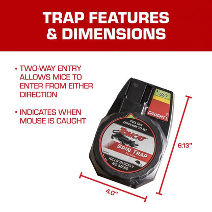 Tomcat Spin Trap for Mice, 2-Pack