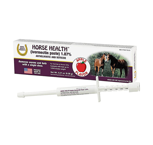 Ivermectin 1.87% Paste Equine Wormer Syringe, 6.08 gm.