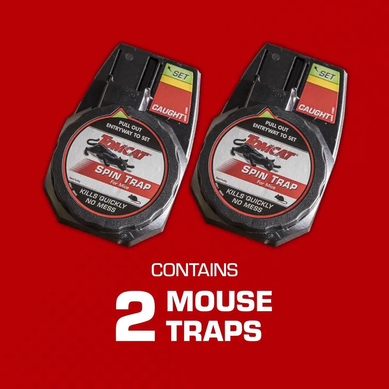 Tomcat Spin Trap for Mice, 2-Pack