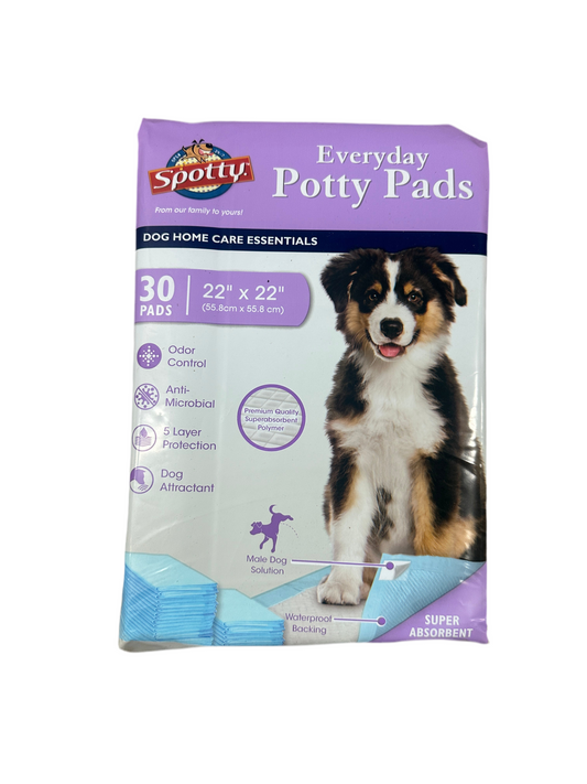 SPOTTY PUPPY PADS 22X22IN 30CT