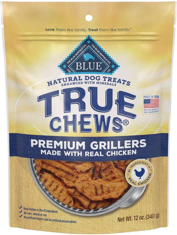 Blue Buffalo - True Chews Premium Grillers Real Chicken Dog Treats, 12oz