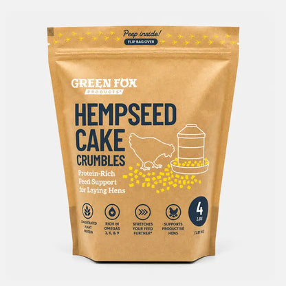 Green Fox Hempseed Cake Crumbles 4lb Bag