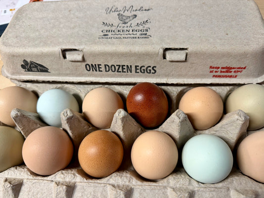 Chicken Eggs, 1 Dozen - Farm To Table, Pasture Raised