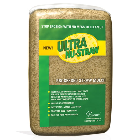 AMTURF - Ultra Nu-Straw Bale, 25Lb Bag
