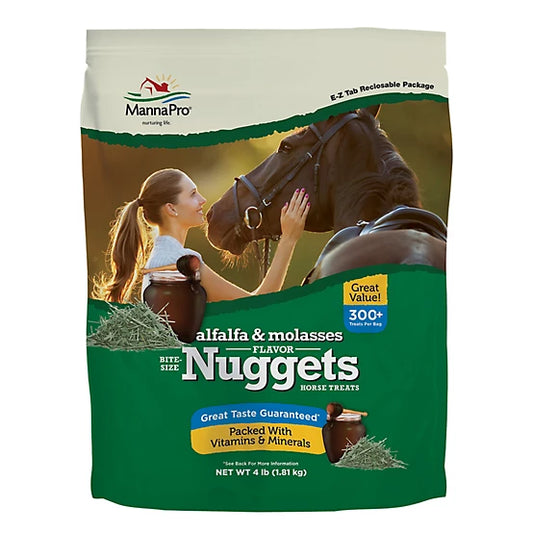 Manna Pro Alfalfa & Molasses Flavor Nuggets – 4 lb
