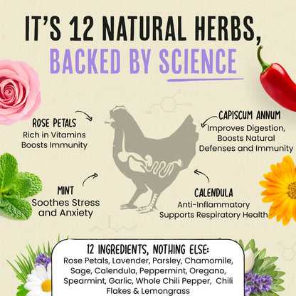 Roosty's Nesting Herbs - Pest Repellent For Coops 1lb Bag