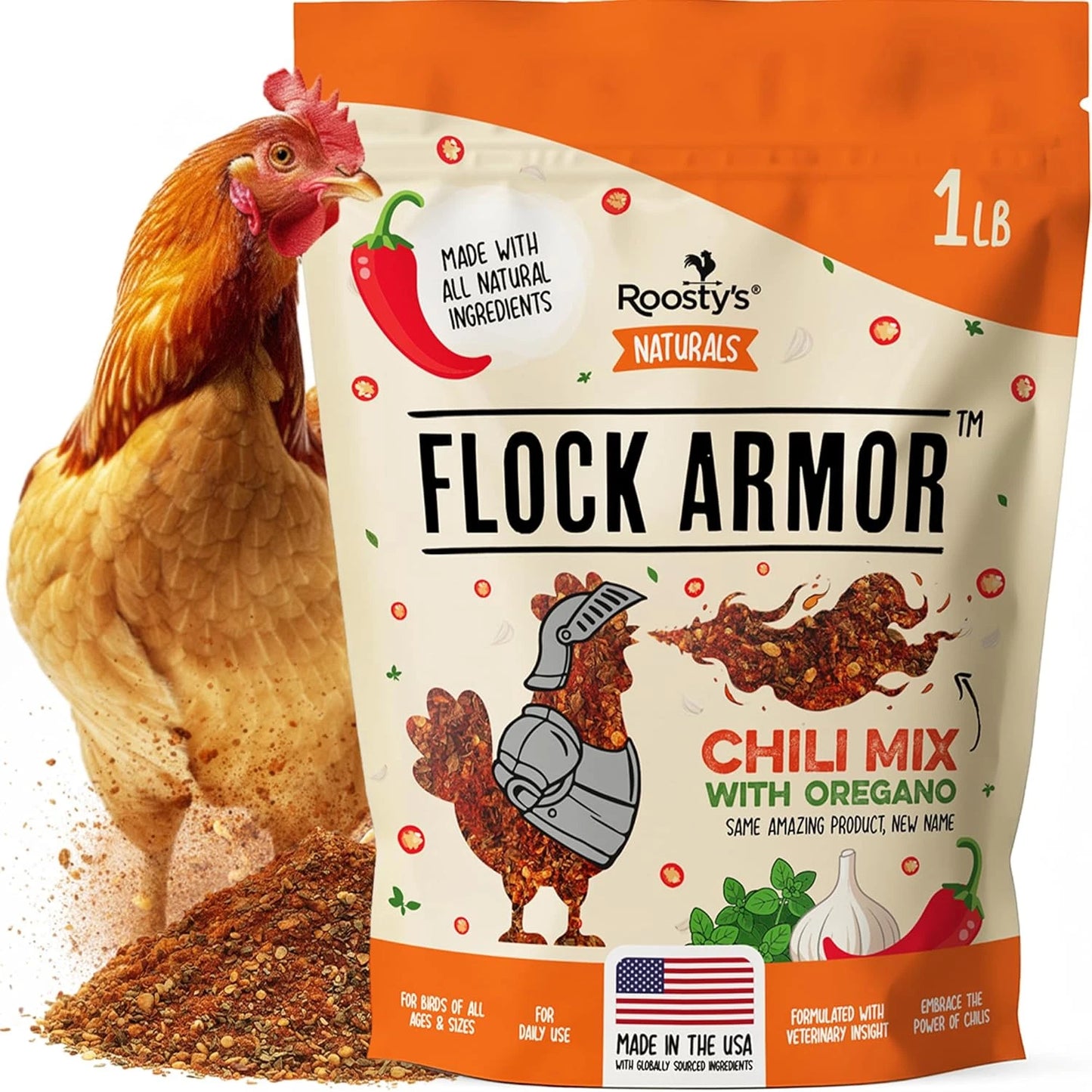 Roosty's Flock Armor Daily De-Worm & Gut Health 1lb Bag
