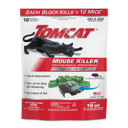 Tomcat Bait Station & Bait Blocks For Mice
