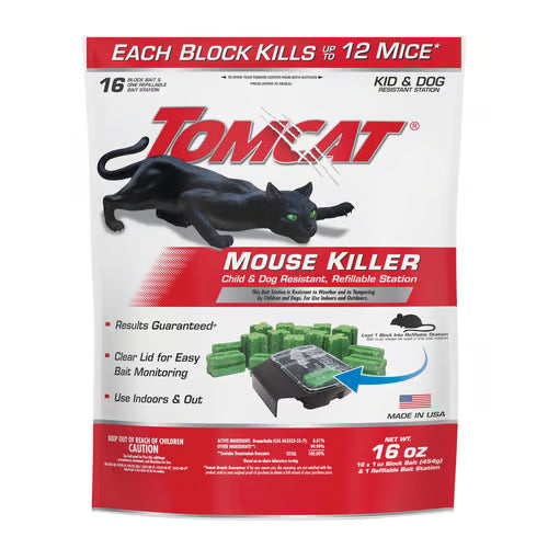 Tomcat Bait Station & Bait Blocks For Mice