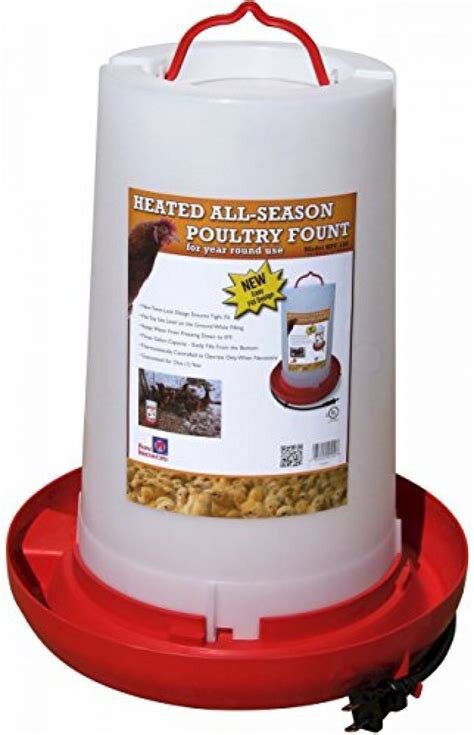 FARM INNOVATORS - Heated Poultry Fount, 3 Gallon image 0