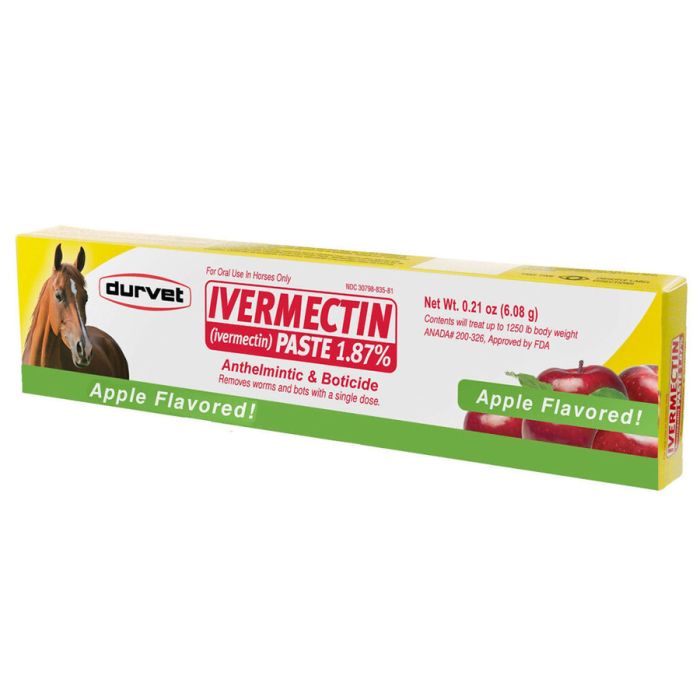 Ivermectin 1.87% Paste Equine Wormer Syringe, 6.08 gm. image 0